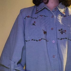 Napa Valley Embroidered Button-Up